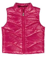 Kids Headquarters Girls 2T-4T 3-Piece Vest, T-Shirt, and Leggings Set
