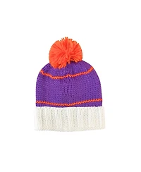 Bits & Bows Kids Unisex Clemson Bobble Hat