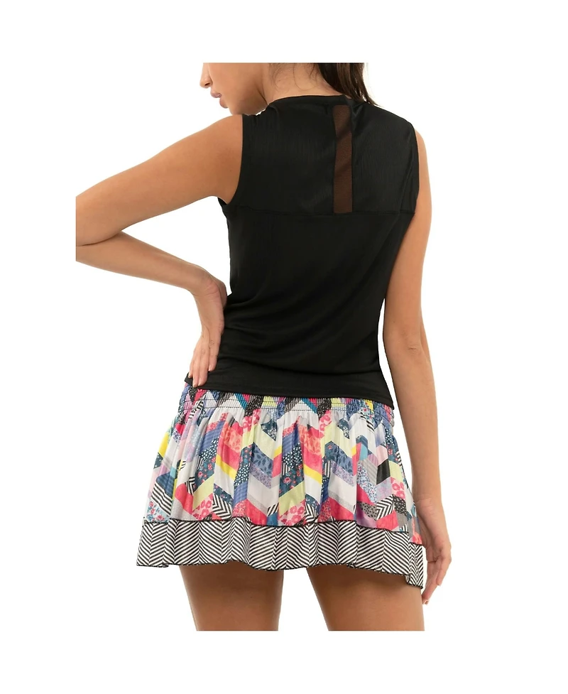 Lucky Love Women's Twist Front Tennis Tank Top