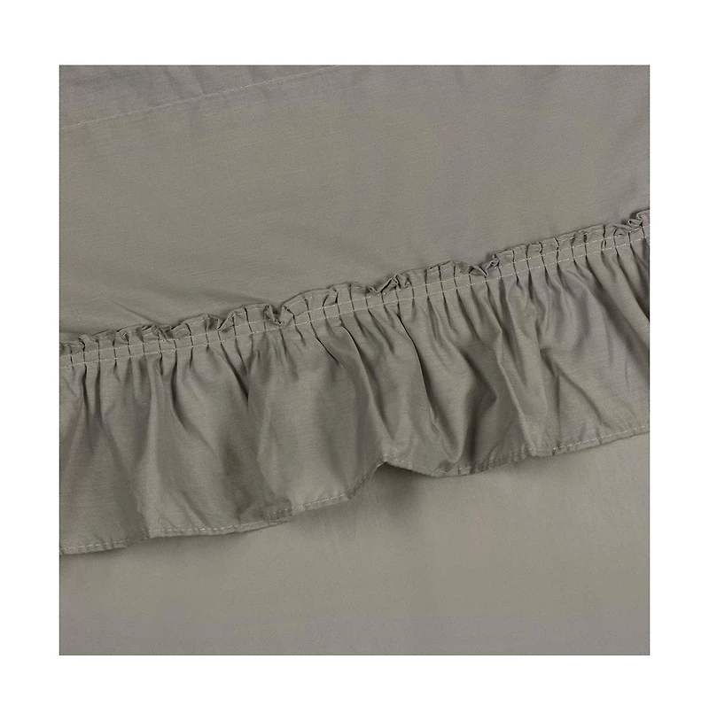 Ellis Stacey 1.5" Rod Pocket High Quality Fabric Solid Color Window Ruffled Swag 60"x38