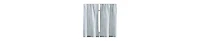 Ellis Curtain Plaza Classic Ticking Stripe Printed on Natural Ground 1.5" Rod Pocket Tailored Tiers 56" x 24