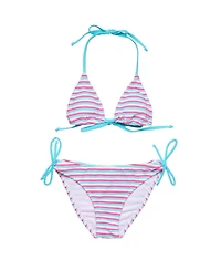Snapper Rock Big Girls 4-16 Sorbet Stripe Teen Triangle Bikini