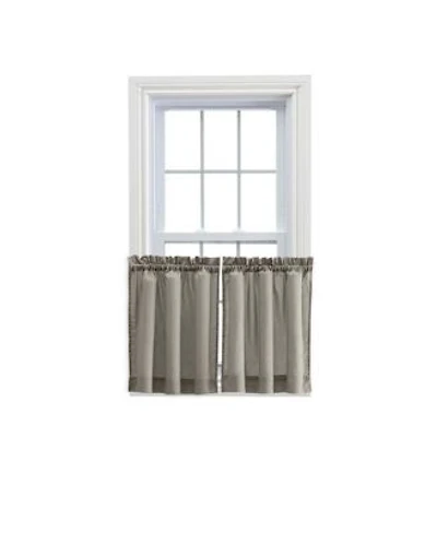 Ellis Stacey 1.5 X22 Rod Pocket High Quality Fabric Solid Color Window Tailored Tier Pair 56 X22x36 X22