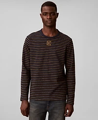 Calvin Klein Men's Striped Long-Sleeve T-Shirt