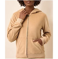 Pact Women's Organic Cotton Velour Zip Hoodie