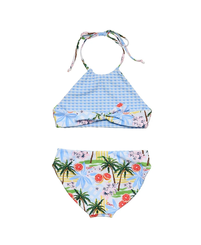 Snapper Rock Big Girls Ciao Paradiso Reversible Halter Bikini