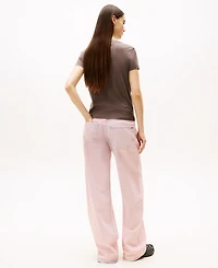 Tommy Jeans Women's Garment Dyed Script Short-Sleeve T-Shirt