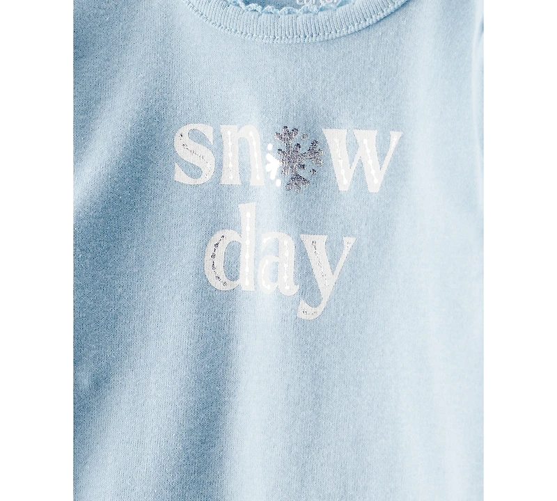 Carter's Baby Girls 2-Piece Day Dream Snow Long-Sleeve Bodysuit and Pants Set