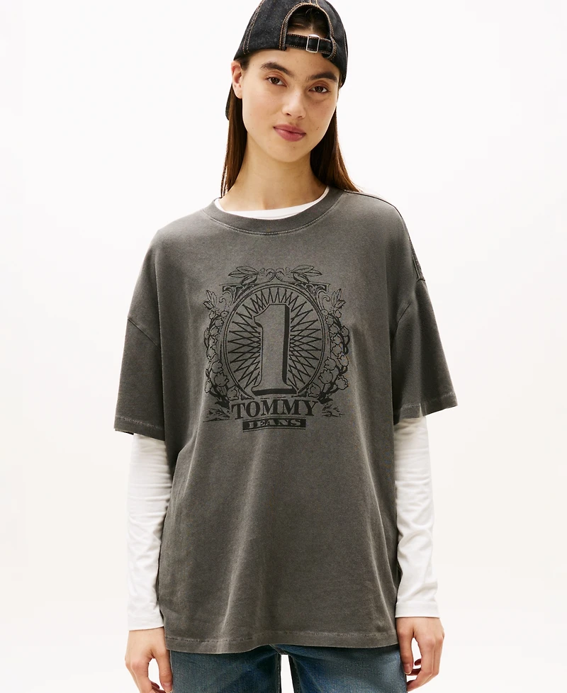 Tommy Jeans Women's Oversized Dollar Logo T-Shirt