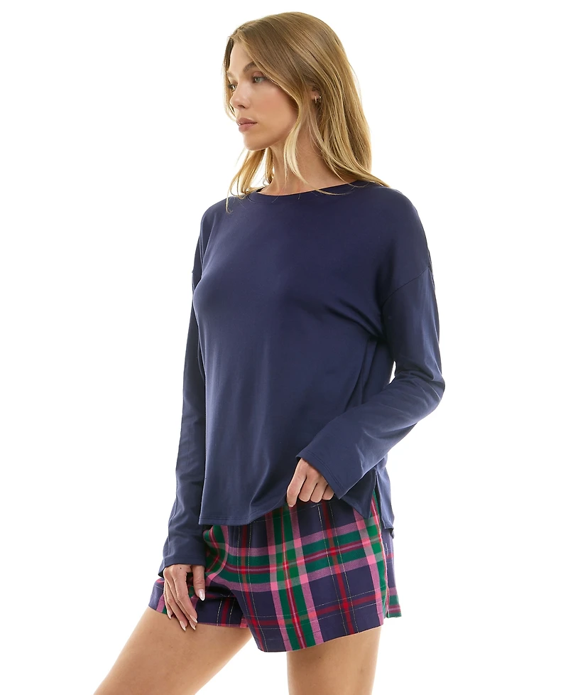 Roudelain Women's Long-Sleeve Drop Shoulder Top