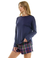 Roudelain Women's Long-Sleeve Drop Shoulder Top
