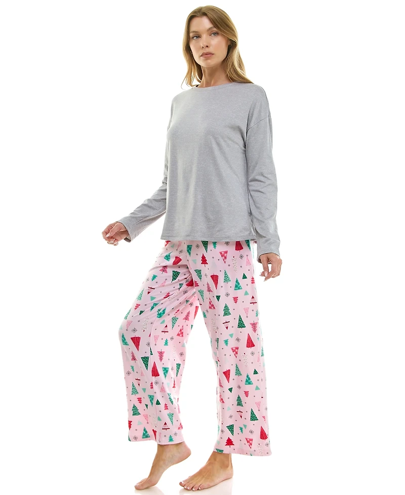 Roudelain Women's Printed Open Leg Pants