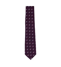 Trafalgar Men's Basil Bubble Floral Business Novelty Silk Necktie