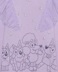 Bluey Girls 2T-6X 2-Piece Long-Sleeve Top and Skirt Set