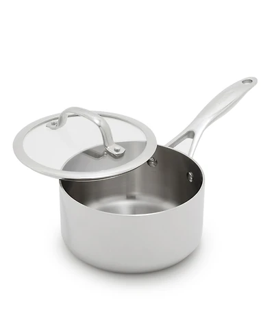 GreenPan Valencia Pro Stainless Steel Uncoated 1.6-Quart Saucepan with Lid
