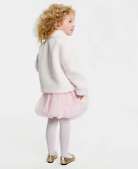 Epic Threads Girls Toddler 2t 4t Faux Fur Jacket 2 Pc. Bow Top Bubble Skirt Set Macys Exclusive