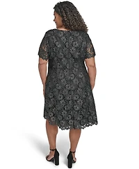 Eliza J Plus Size Fit and Flare Dress