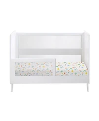 BreathableBaby Cotton Percale Fitted Sheet, For 52" x 28"/132 71 cm Crib & Toddler Bed Mattress (2-Pack)