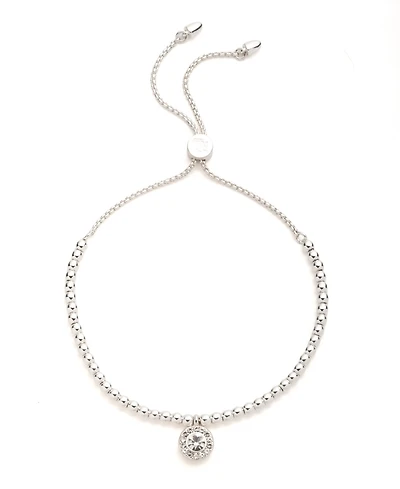 Lauren Ralph Lauren Glass Stone Pave Beaded Slider Bracelet