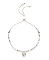 Lauren Ralph Lauren Glass Stone Pave Beaded Slider Bracelet