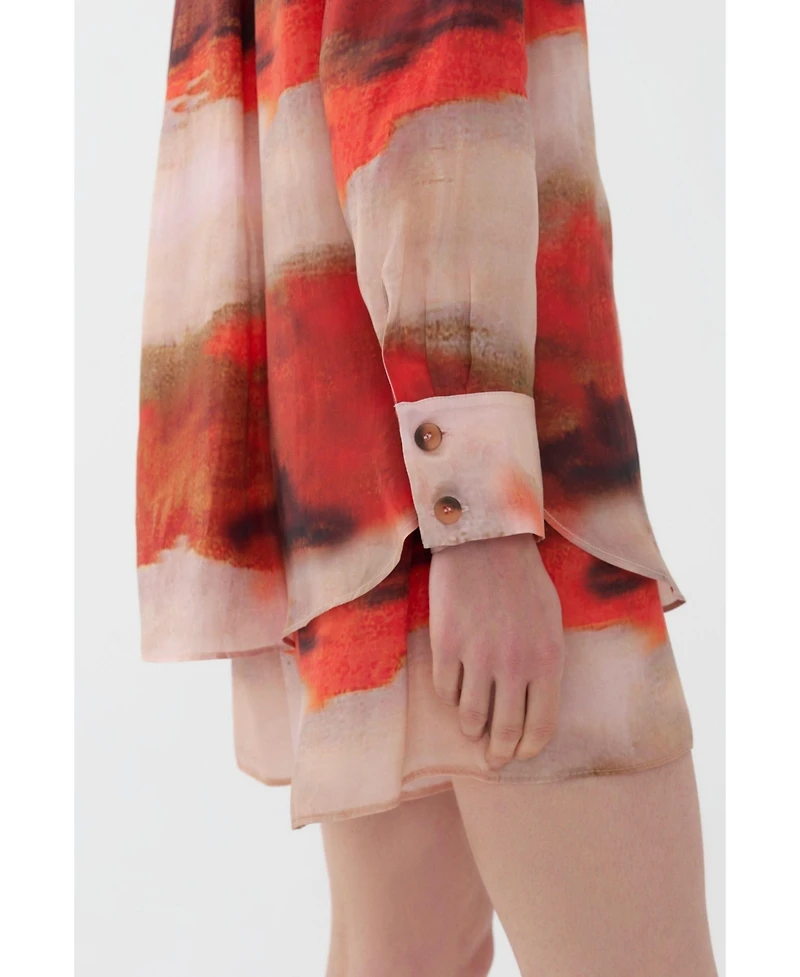 Nocturne Women's Printed Flowy Shirt