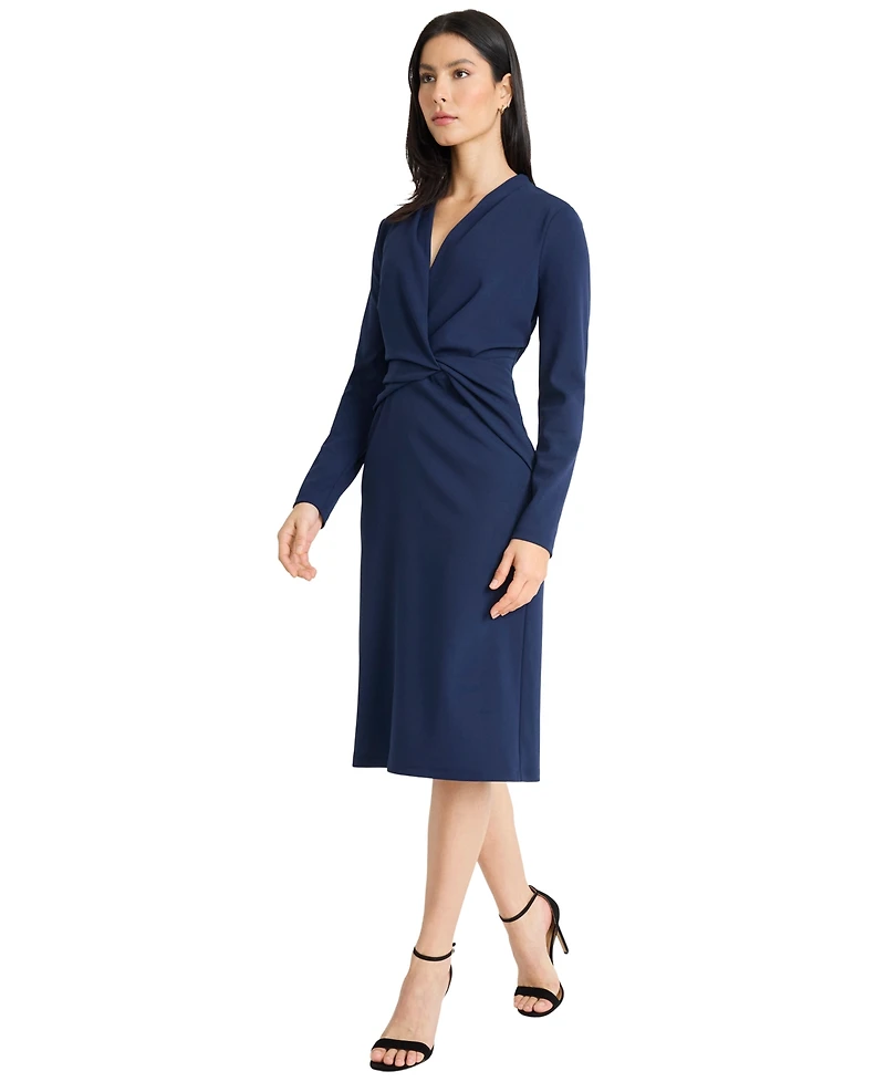 Maggy London Women's Long-Sleeve Dress