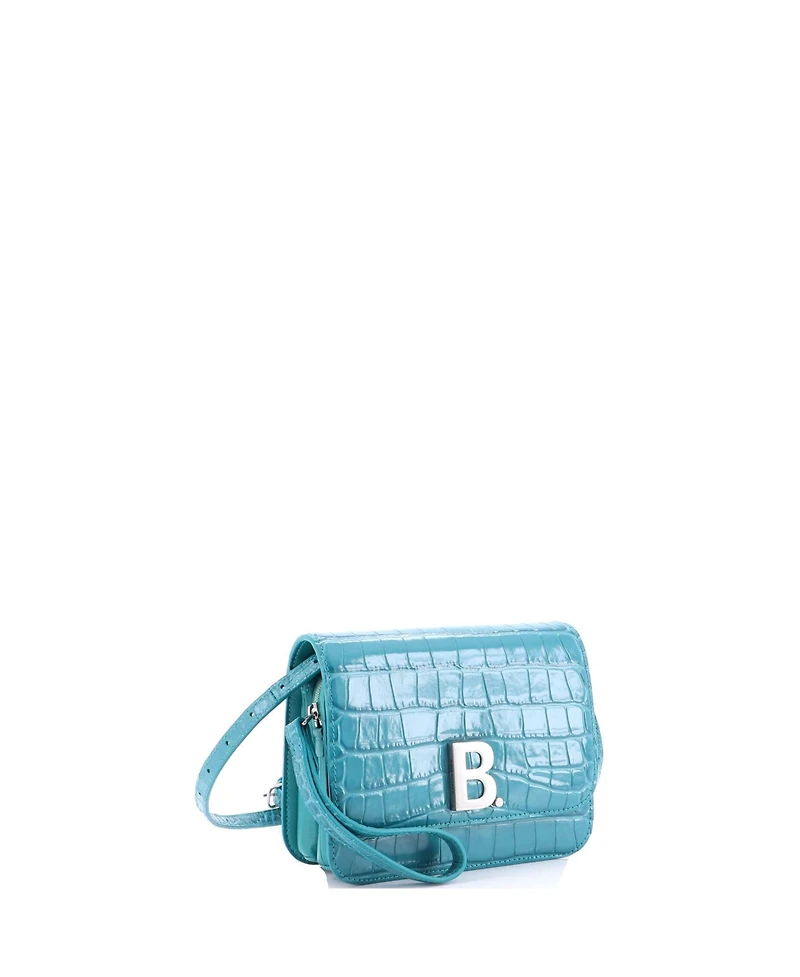 Pre-Owned Balenciaga Small B. Dot Flap Bag Embossed Leather