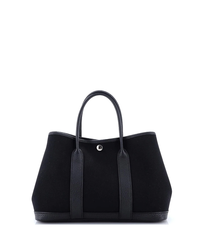 Pre-Owned Hermes 30 Garden Party Tote Toile and Leather