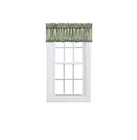 Ellis Stacey 1.5" Rod Pocket High Quality Fabric Solid Color Window Balloon Valance 60"x15
