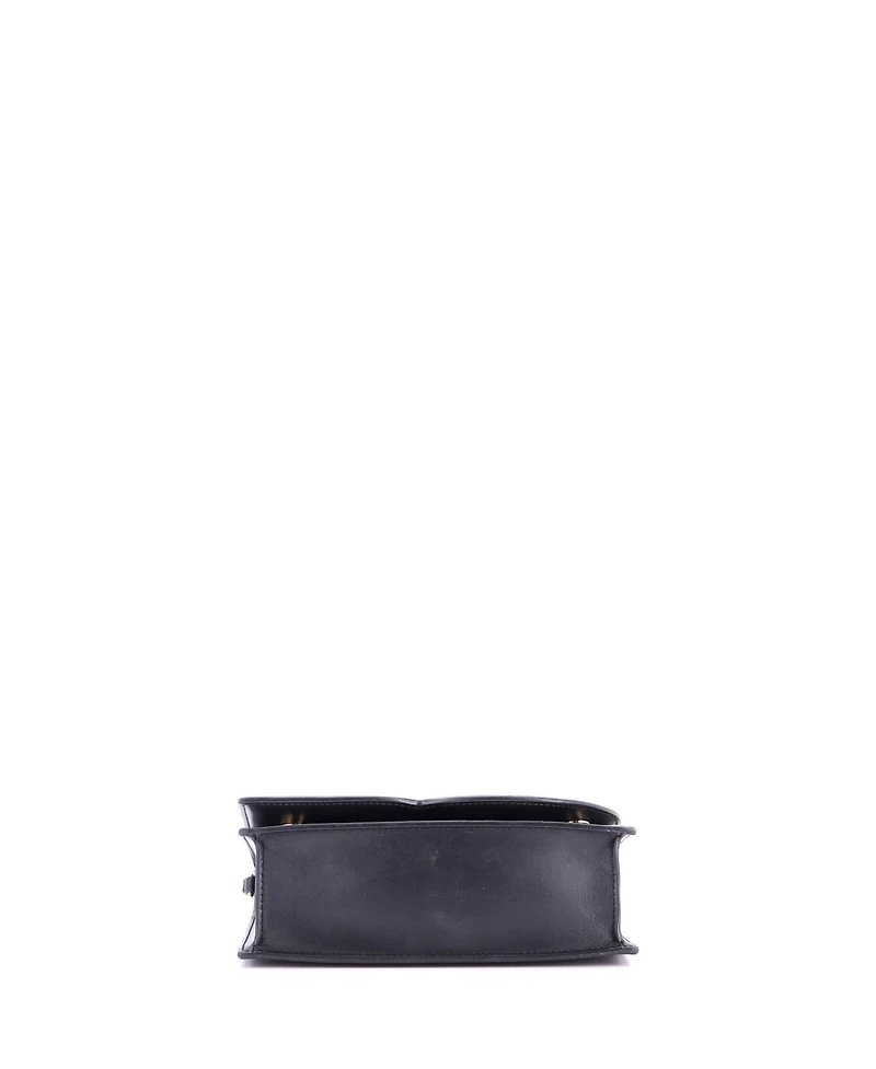 Pre-Owned Dolce & Gabbana Small Dg Logo Flap Shoulder Bag Leather
