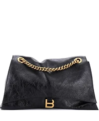 Pre-Owned Balenciaga Crush Chain Flap Bag Leather