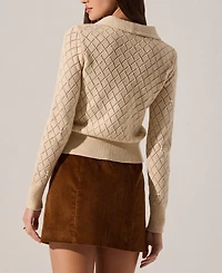 Astr the Label Women's Aspyn Collared Sweater