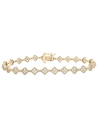 Wrapped in Love Diamond Clover Tennis Bracelet (1 ct. t.w.) in 14k White Gold, Exclusively at Macy's