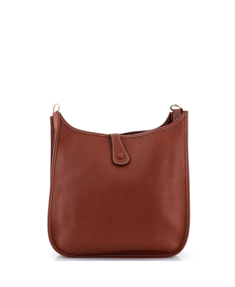 Pre-Owned Hermes Gm Evelyne Bag Gen I Clemence