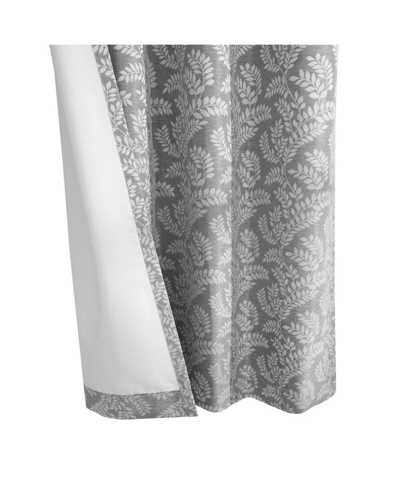 Thermaplus Patricia 100% Blackout Uv Protection Grommet Curtain Panel for Windows 52" x Silver