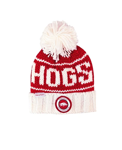 Bits & Bows Kids Unisex Arkansas Bobble Hat