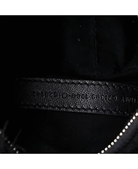 Pre-Owned Balenciaga Xs Le Cagole Giant Studs Shoulder Bag Faux Fur