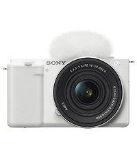 Sony Zv-E10 Mirrorless Camera, White with E Pz 16-50mm f/3.5-5.6 Oss Ii Lens