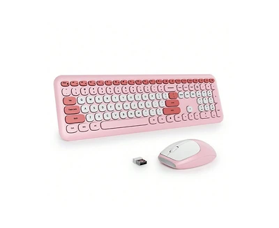 Risokeys Slim Low-Noise Wireless Keyboard and Mouse Combo for Windows Pc and Laptop