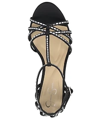 Jessica Simpson Women's Jivira Rhinestone Strappy Stiletto Sandals