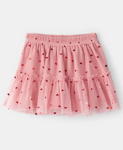 Carter's Girls Toddler 2T-5T Heart Tulle Skort