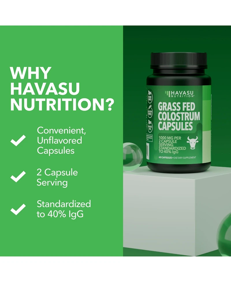 Colostrum 40% IgG, 120ct