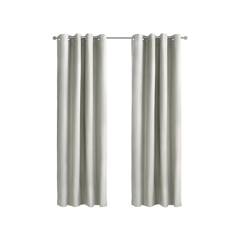 Thermaplus Alpine Blackout Premium Stylish and Functional Grommet Curtain Panel 52" x 108" White