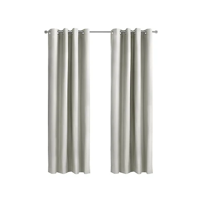 Thermaplus Alpine Blackout Premium Stylish and Functional Grommet Curtain Panel 52" x 108" White