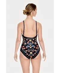 Jessie Zhao New York Women's Night Imagination Reversible V-Neck One-Piece Swimsuit