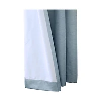 Thermaplus Ventura Blackout Grommet Curtain Panel Pair Frame Your Windows with Subtle Slub Textured Motif Each 78" x 84