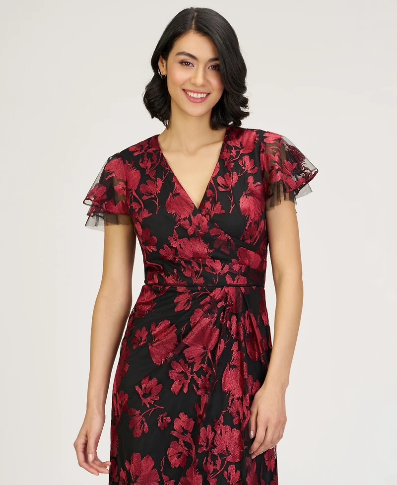 Js Collections Women's Fauna V-Neck Gown