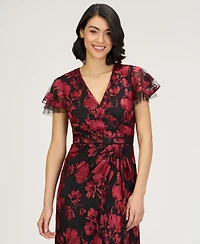 Js Collections Women's Fauna V-Neck Gown