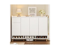 Casainc Contemporary Storage Shoe Cabinet with Adjustable Shelves