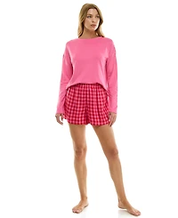 Roudelain Women's Boxer Short with Contrast Waistband